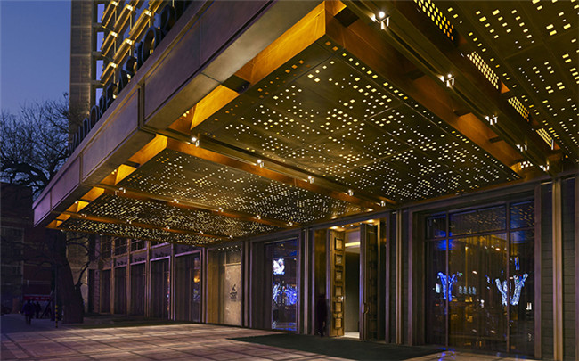 北京華爾道夫酒店門頭細(xì)部