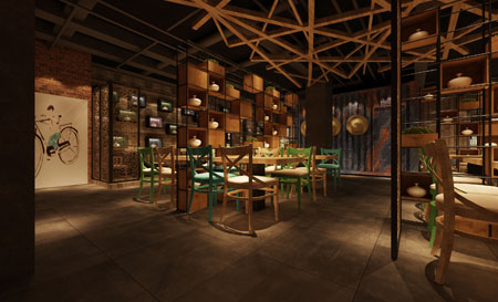 洛陽年代公社特色主題餐廳設(shè)計效果圖 洛陽年代公社特色主題餐廳設(shè)計效果圖