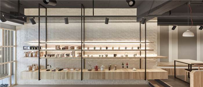 咖啡廳展示架設(shè)計