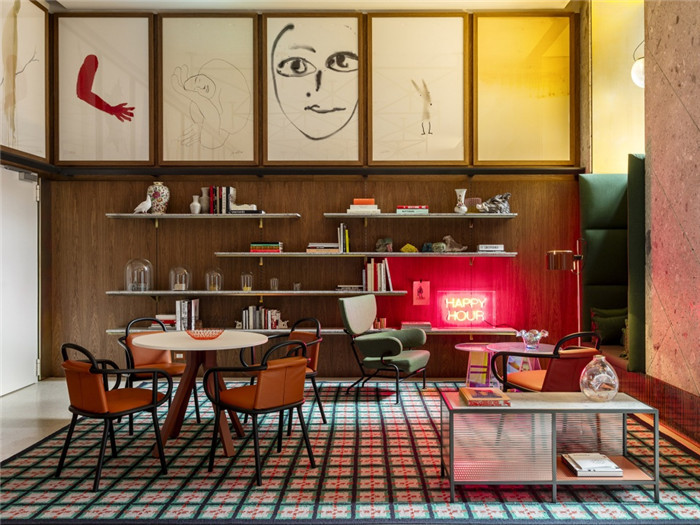 米蘭Room Mate Giulia藝術精品酒店大堂設計方案