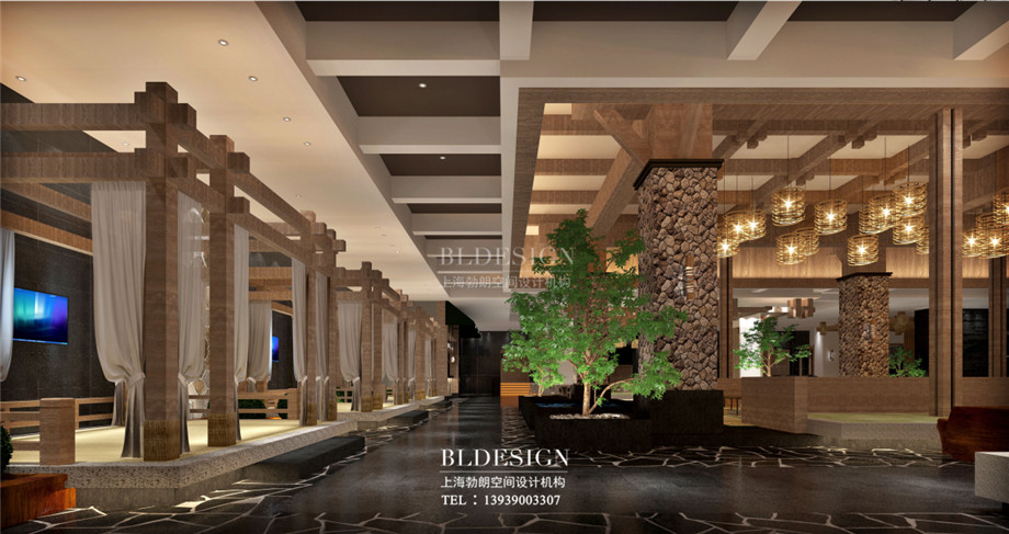 韓式汗蒸館設(shè)計(jì)-濟(jì)州島汗蒸廣場(chǎng)設(shè)計(jì)效果圖