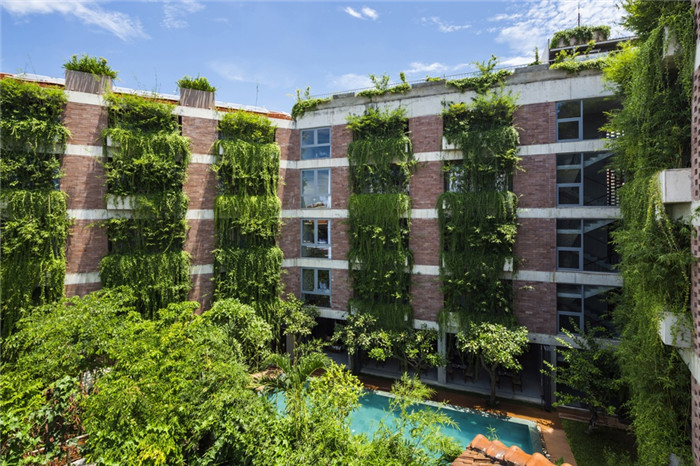 酒店外觀設(shè)計-將綠植融入設(shè)計的越南ATLAS酒店設(shè)計案例