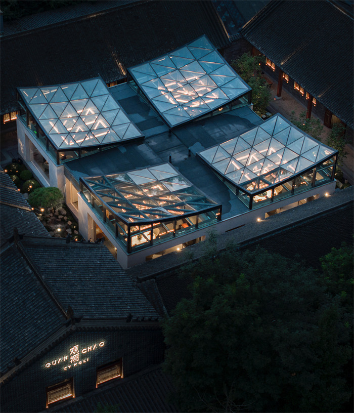 四合院改造中餐廳  茉里·觀潮高端潮汕餐廳設(shè)計