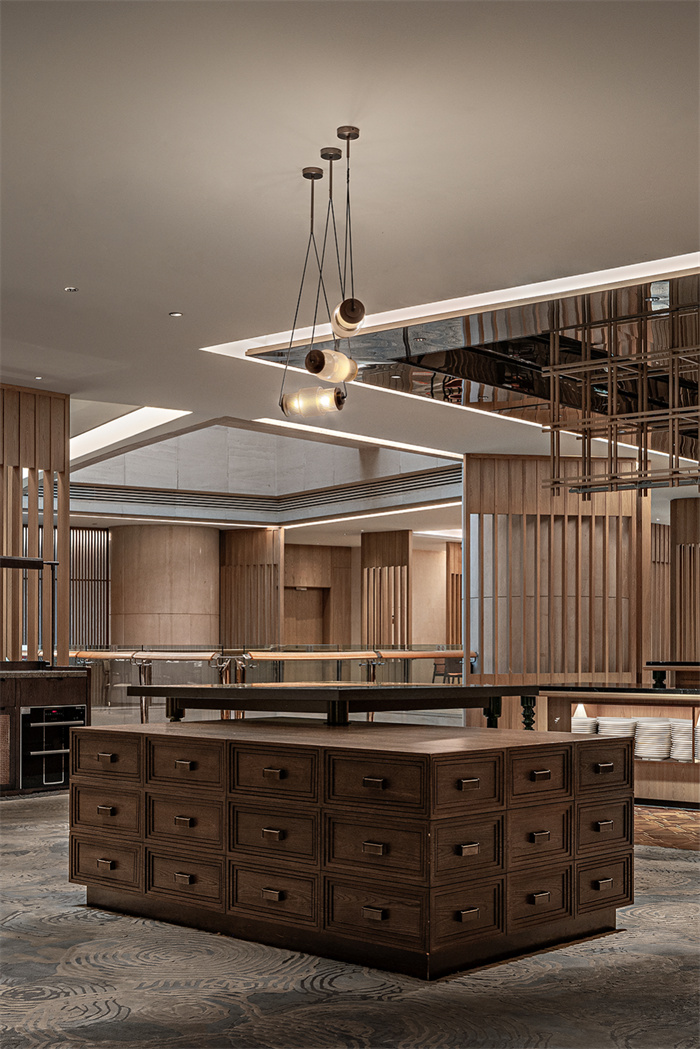 新式江南國(guó)風(fēng)  河北賓館餐廳翻新改造設(shè)計(jì)